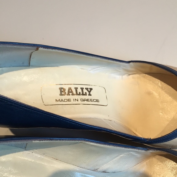 Vintage Bally blue & white pumps size EU 35 - Picture 5 of 12